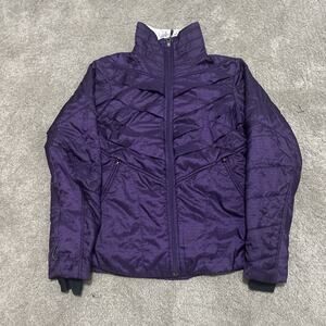 Columbia Interchange Omni Heat Women's Jacket Purple Fur Collar Size Medium